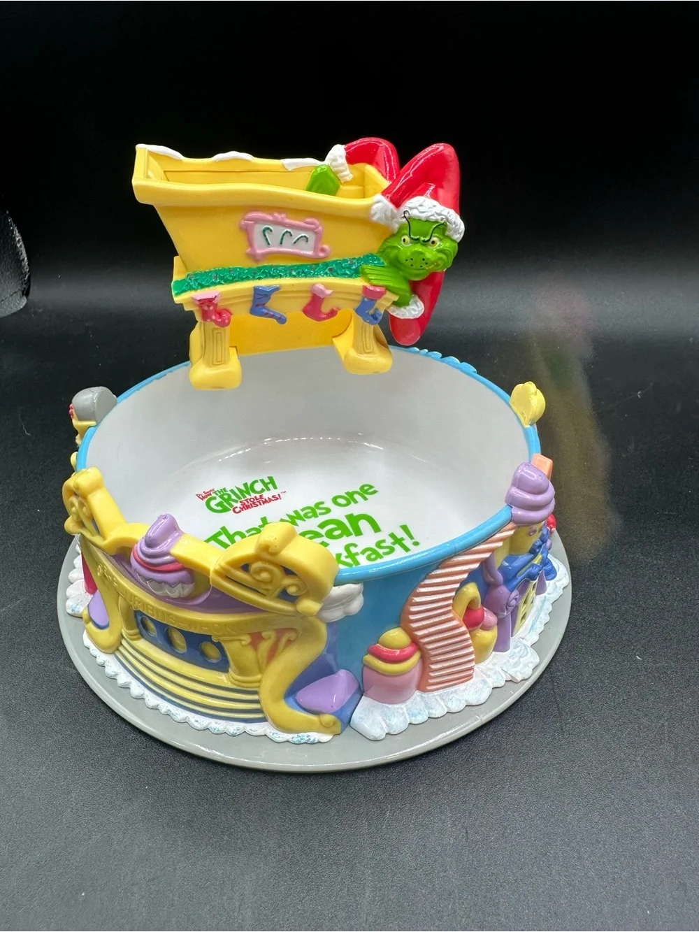 Vintage DR SEUSS~KELLOGGS How the Grinch Stole Christmas Cereal Bowl NEW